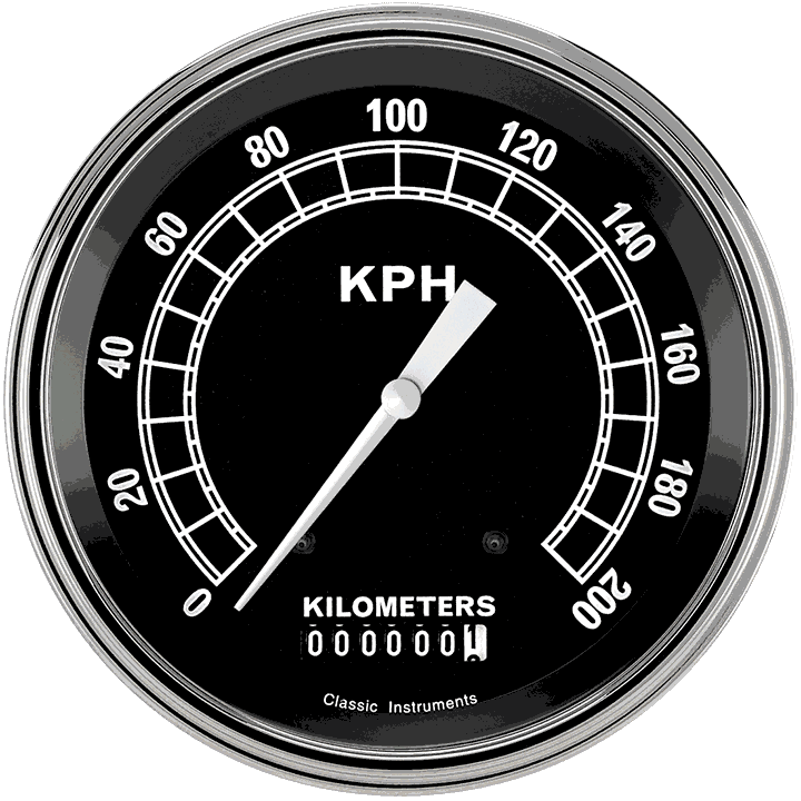 Traditional 4-5/8" Speedometer Gauge
