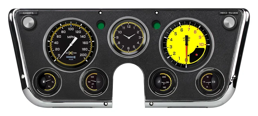 Classic Instruments CT67DAXY, AutoCross Yellow 1967-72 Chevy Truck