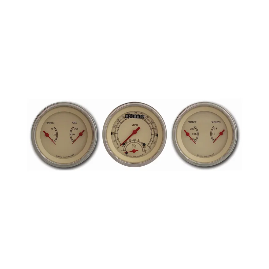 Classic Instruments VT34SLC, Vintage 3" Ultimate with Two 3" Gauges GM