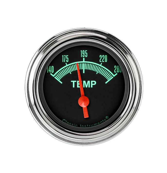 Classic Instruments GS26SLC, G/Stock 2-1/8" Water Temperature Gauge