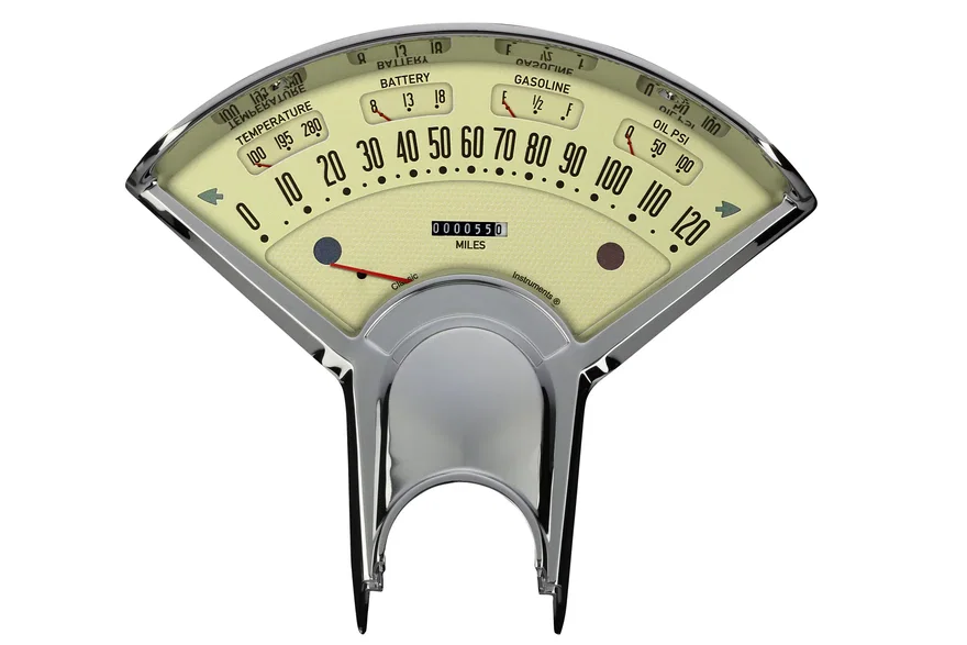 Classic Instruments BET00T-LS, Bel Era III Tan for Chevrolet Bel Air