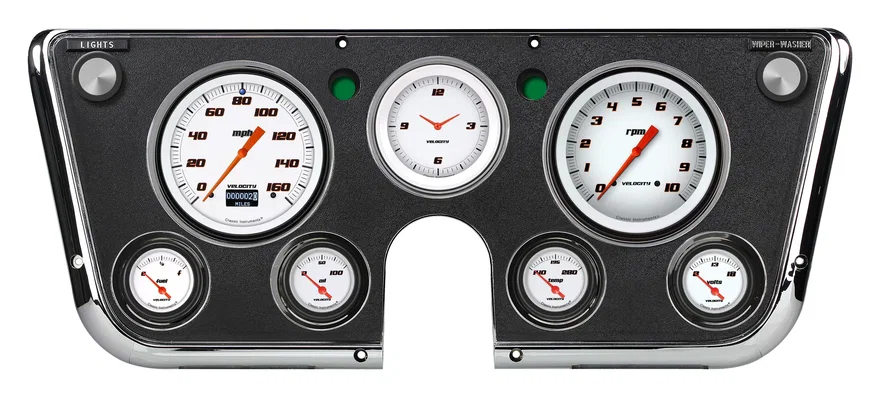 Classic Instruments CT67DVSW, Velocity White 1967-72 Chevy Truck