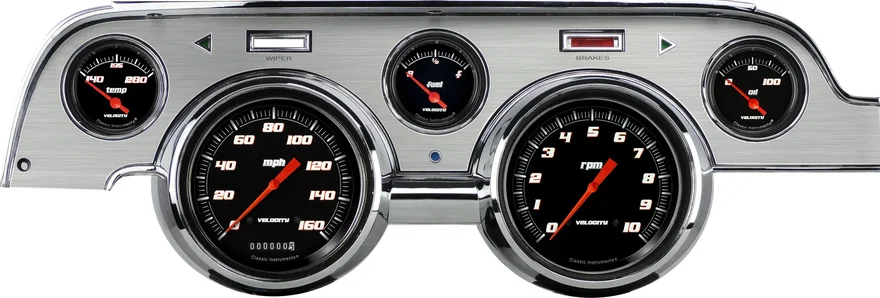 Classic Instruments MU67VSBBA, Velocity Black Series Package for Ford Mustang