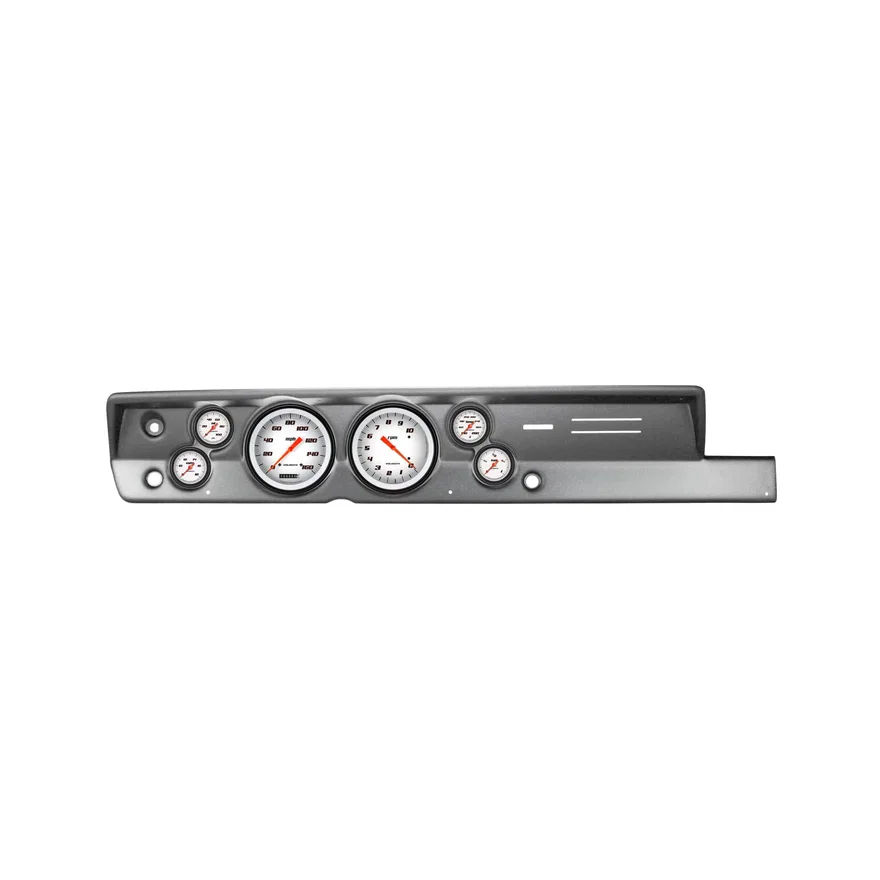 Classic Instruments CDPB67VSW151BA, 1967-69 Velocity White Full Sweep 6 Gauge Set Mopar for Plymouth Barracuda