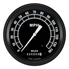 Traditional 5" Speedometer Gauge (140 MPH) image 1