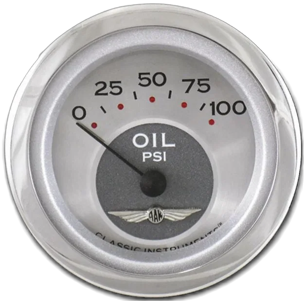 Classic Instruments AW81SLC, All American 2-1/8" Oil Pressure Gauge