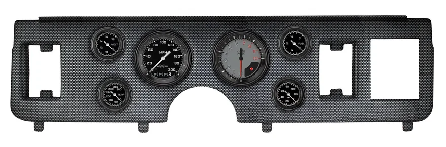 Classic Instruments CDMU79AXG101CF, 1979-86 Mustang AutoCross Gray Full Sweep 6 Gauge Set Ford