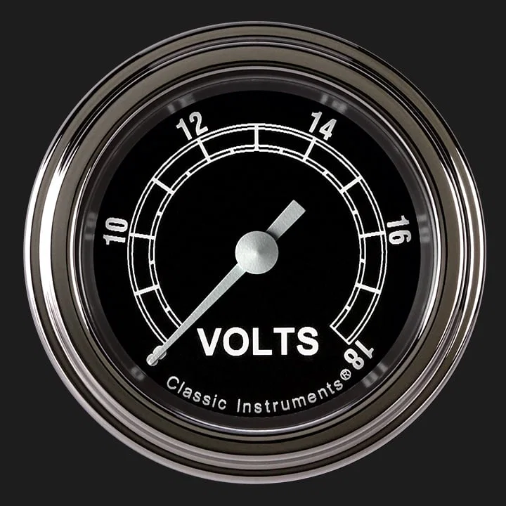 Classic Instruments TR130SLF, Traditional 2-1/8" Volt Gauge