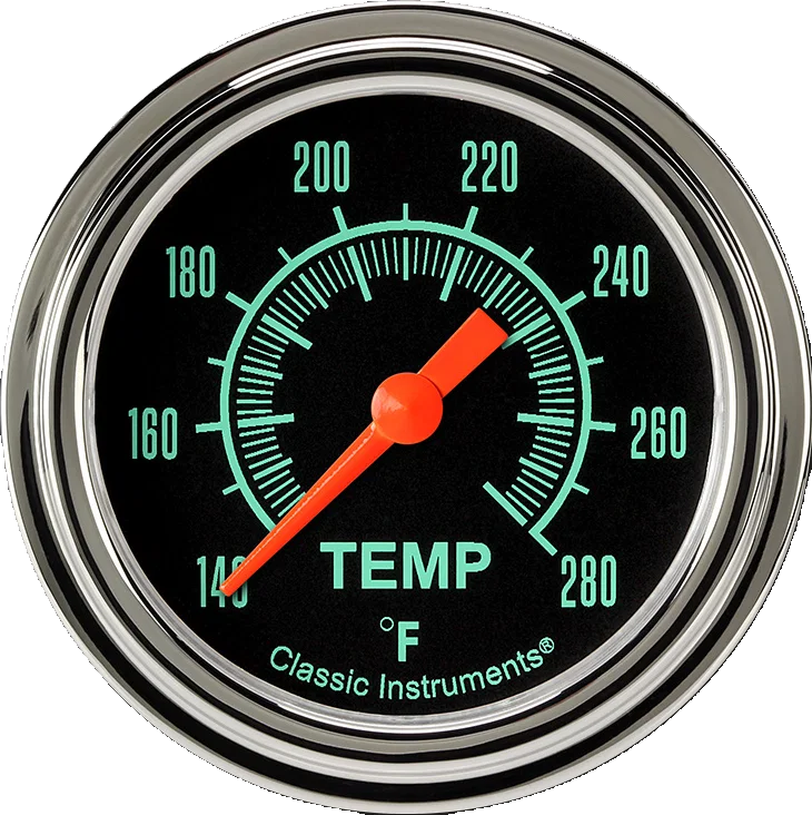 Classic Instruments GS326SLF-02, G/Stock 2-5/8" Full Sweep Water Temperature Gauge
