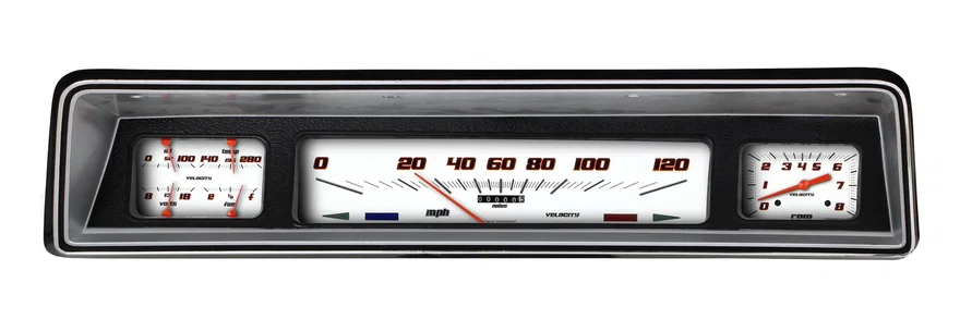 Classic Instruments NO66VSW, Velocity White 1966-67 Nova Package for Chevrolet Chevy II