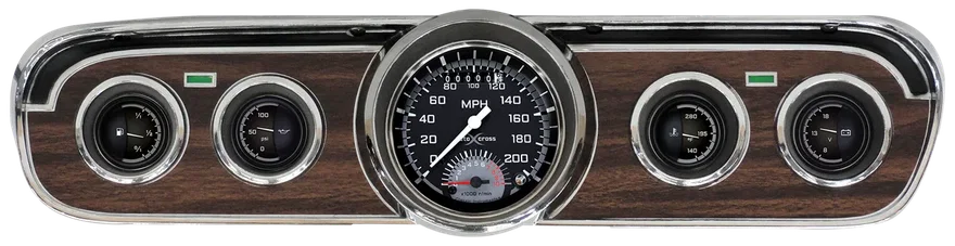 Classic Instruments MU65AXG35, AutoCross Gray 1965-66 Mustang Package