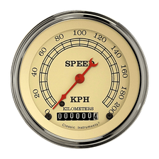 Vintage Series 3" Speedometer Gauge (200 KPH) image 1