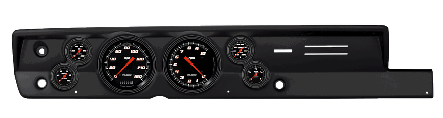 Classic Instruments CDPB67VSB151BL, Velocity Black Series Full Sweep for Plymouth Barracuda