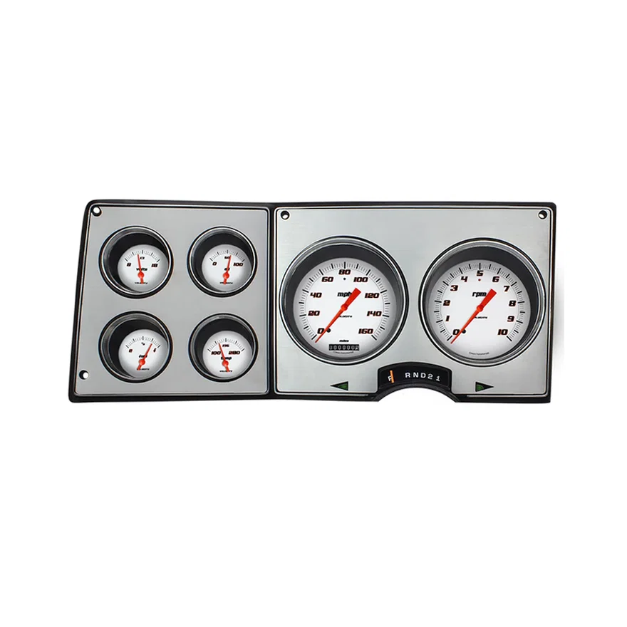 Classic Instruments CT73VSW-M-LS, 1973-87 Velocity White Chevy Truck, Metric-LS