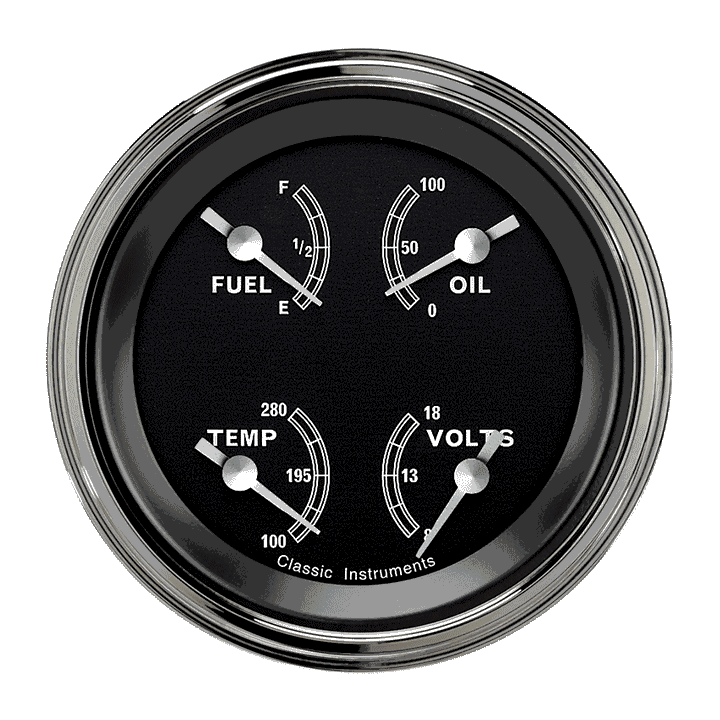 Classic Instruments TR77SLC, Traditional 3" Quad (0-30 Ohm)