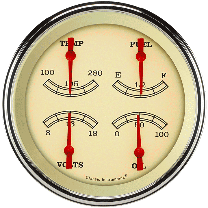 Classic Instruments VT78SLC, Vintage 5" Quad (0-90 Ohm)