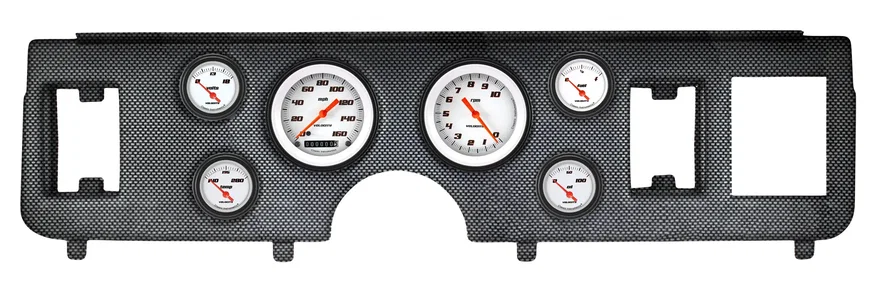 Classic Instruments CDMU79VSW01CF, 1979-86 Mustang Velocity White 6 Gauge Set Ford