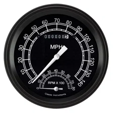 Traditional 5" Speedtachular Speedometer Gauge image 1