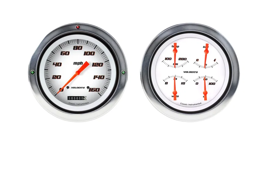 1954-55 Velocity White Chevy Truck 5" Speed/Quad-LS