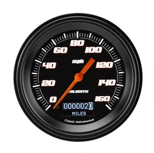 Velocity Black 3-3/8" Speedometer Gauge w/ Info Screen image 1
