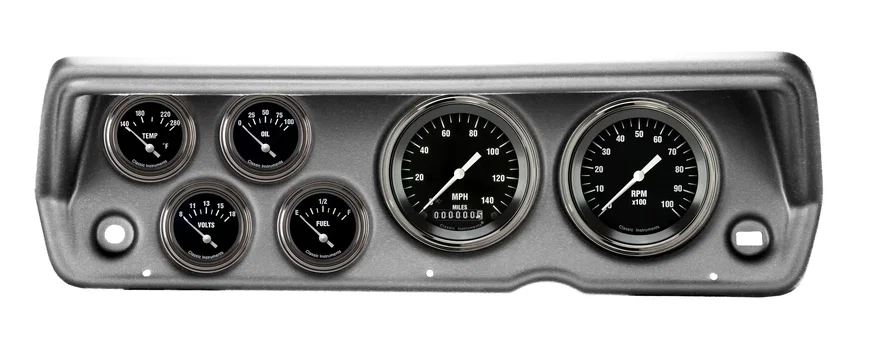 Classic Instruments CDDU70HR01BA, 1970-76 Duster Hot Rod Six Gauge Set Mopar