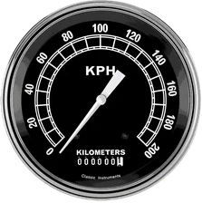 Traditional 3" Speedometer Gauge (200 KPH) image 1