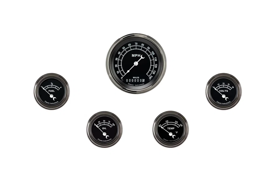 Classic Instruments TR00SLF, Traditional Series Five Gauge Set