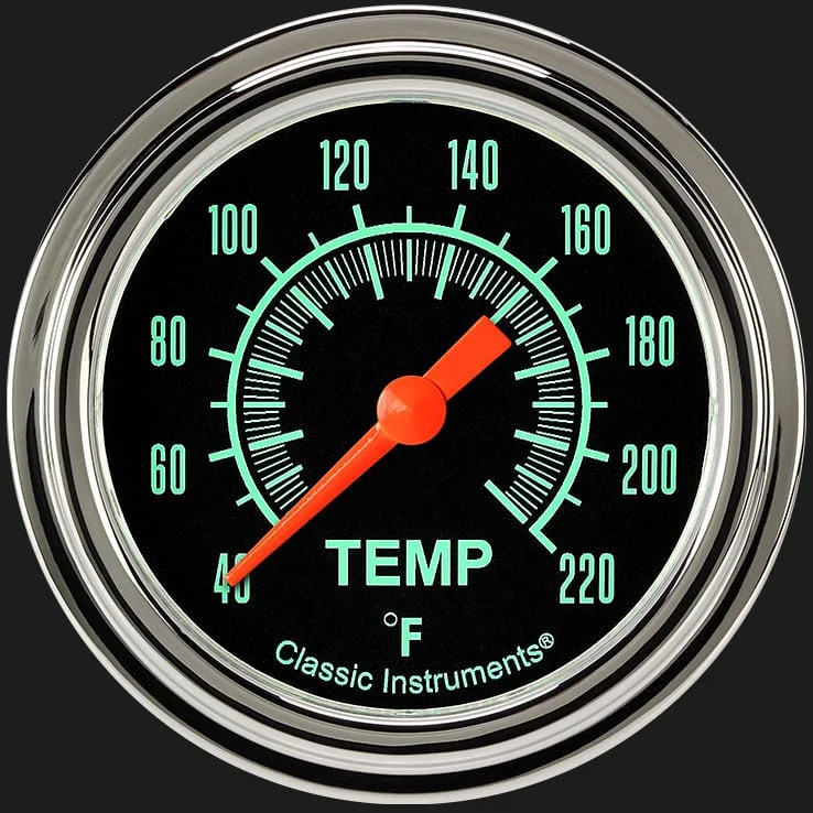Classic Instruments GS329SLF, G/Stock 2-5/8" Stock Eliminator Tempature Gauge