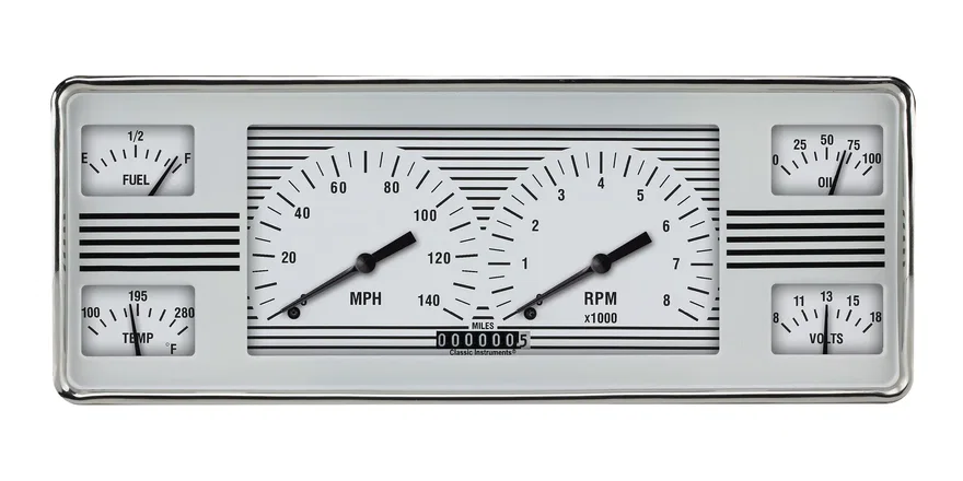 Classic Instruments FC40WH, White Hot Package for Ford