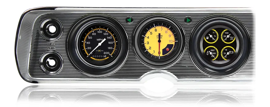 Classic Instruments CV64AXY, AutoCross Yellow 1964-65 Chevelle Package