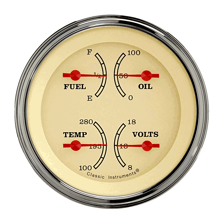 Classic Instruments VT79SLC, Vintage 3" Quad (0-90 Ohm)