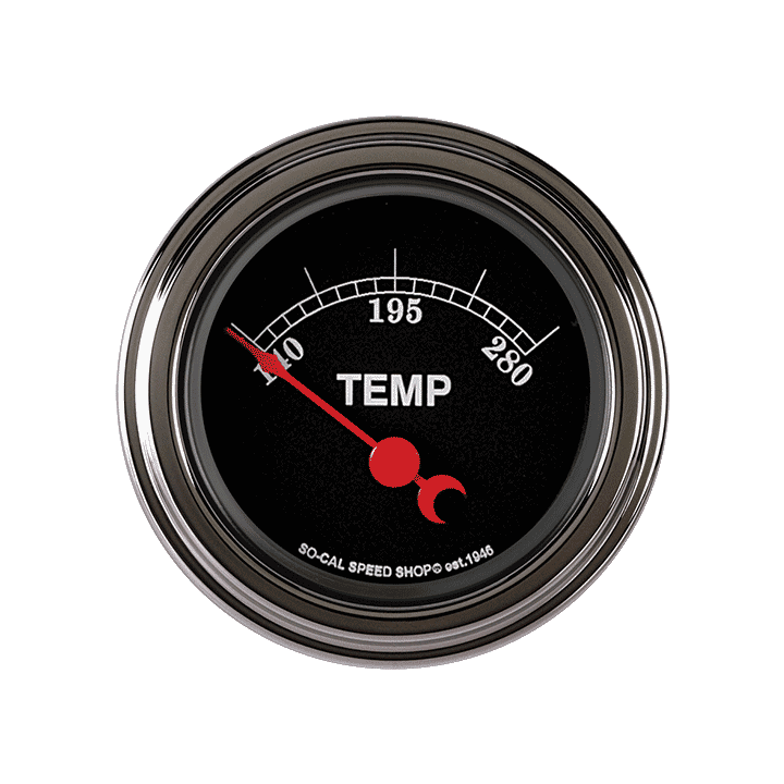 Classic Instruments SC26SLF, So-Cal Series 2-1/8" Water Tempature Gauge