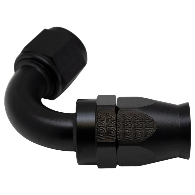 DeatschWerks 6-02-0878-B, 10AN Female Flare Swivel 120-Degree Hose End PTFE - Anodized Matte Black