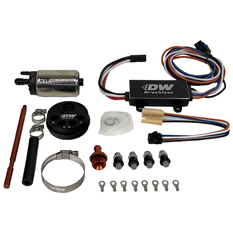 DeatschWerks 9-441-C102-5004, 3.5L Module Surge Tank In-Tank Pump Adapter w/ DW440 Brushless & Controller 440lph Pump
