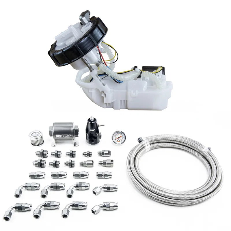 DeatschWerks 9-401-608-7040, 01-05 Honda Civic/02-06 Acura RSX DW400 Pump Module & Return Kit w/PTFE Fuel Lines