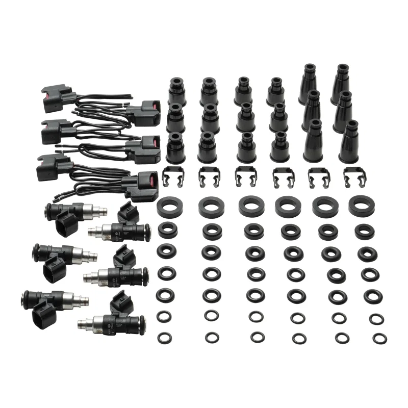 DeatschWerks 16U-IMP-0550-6, Universal 6 Cylinder Import Injector Kit - Set of Six 550cc Injectors