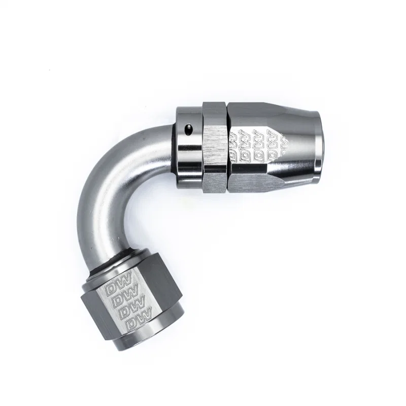 DeatschWerks 6-02-0826, 10AN Female Swivel 120-Degree Hose End CPE - Anodized Titanium