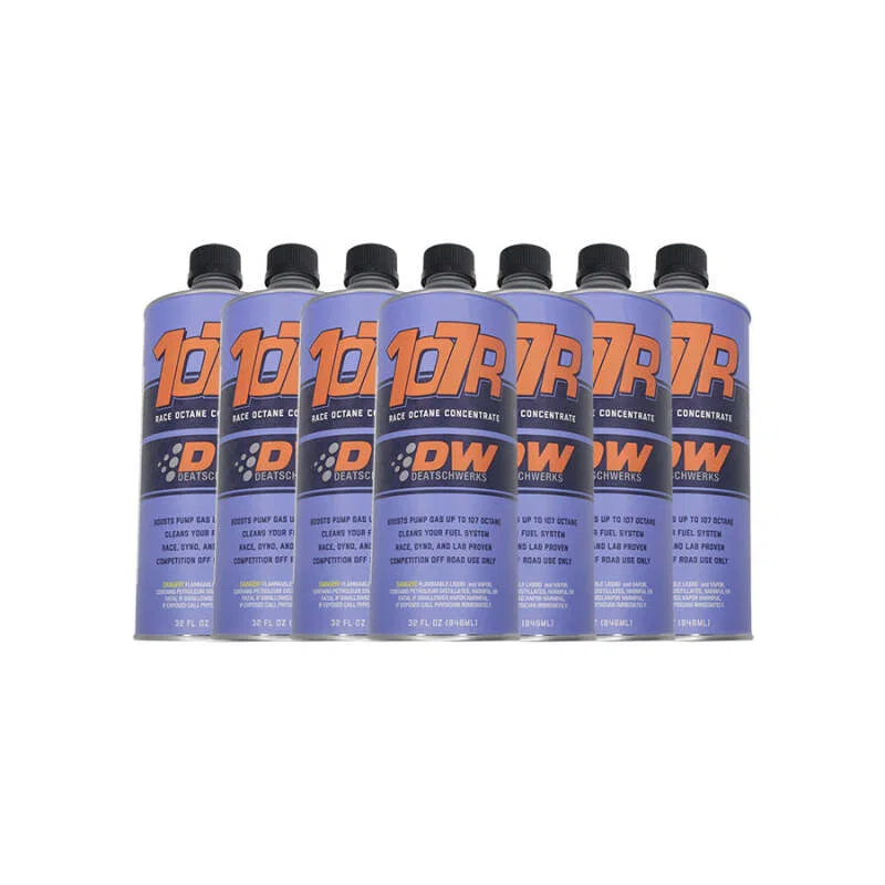 DeatschWerks 1-107R-CS, 107R Race Octane Booster 32oz. Cans - Case of 8