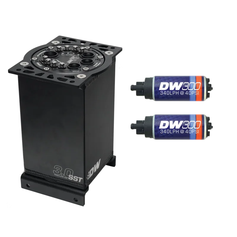 DeatschWerks 6-301-30ST, 3.0L Staged Surge Tank w/ DW300 Fuel Pumps