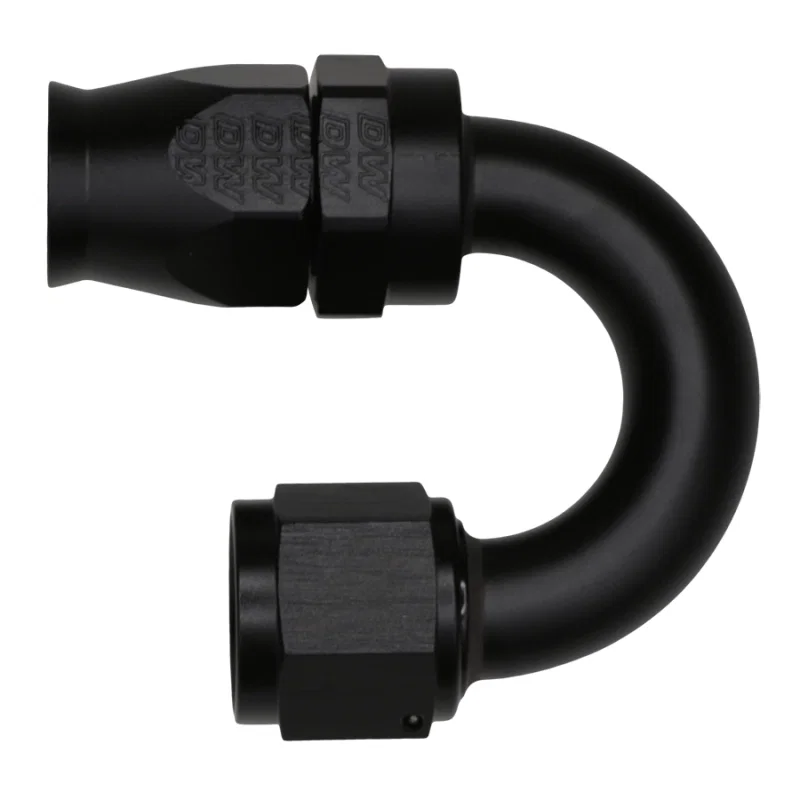 DeatschWerks 6-02-0833-B, 10AN Female Flare Swivel 180-Degree Hose End CPE - Anodized Matte Black