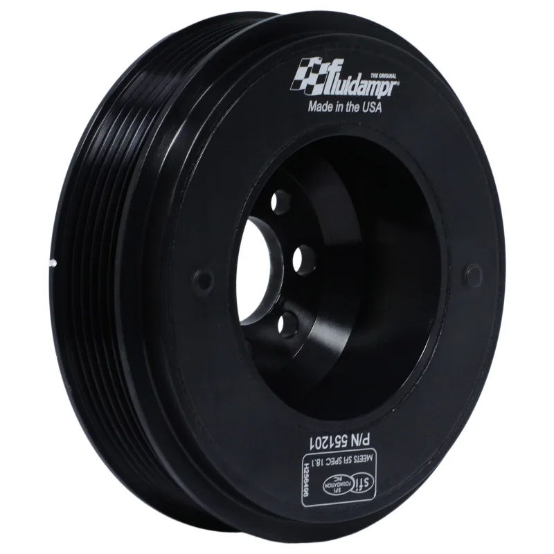 Fluidampr 551201, VW 2000-2005 1.8L Turbo Motor (4 bolt hole mounting) Steel Internally Balanced Damper