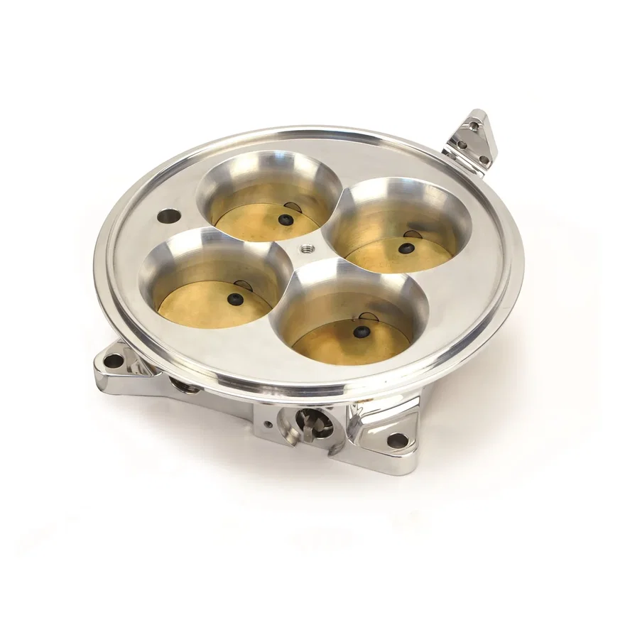 FAST 307604P, Polished 4500 Flange Air Only Throttle Body for Multiport Injection EFI Systems