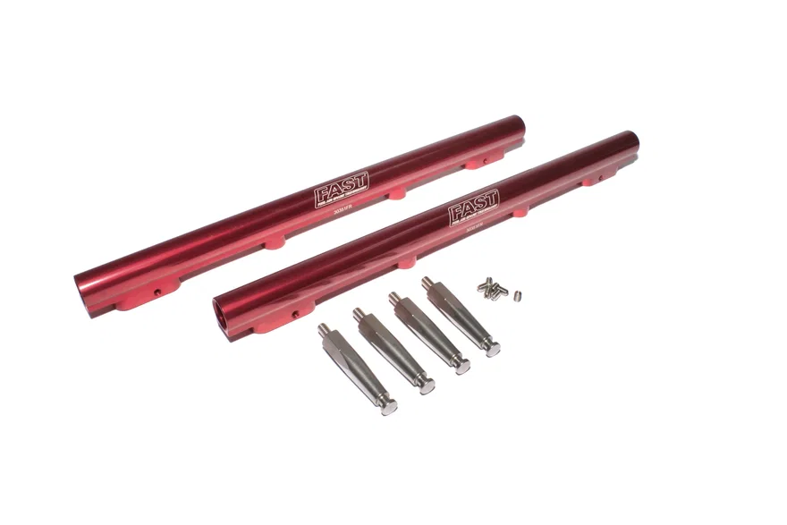 FAST 30351, Billet Fuel Rail Kit for EFI 4150 Flange SBF and Windsor manifolds