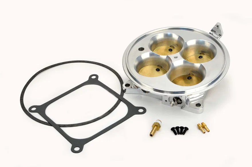 FAST 307603P, Polished 4150 Flange Air Only Throttle Body for Multiport Injection EFI Systems