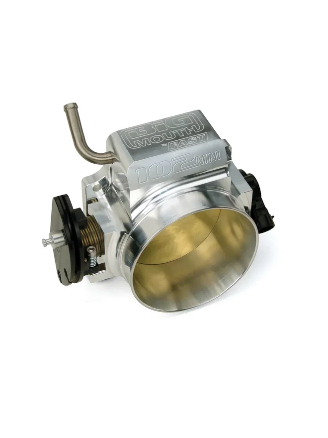 FAST 54103, Big Mouth Billet 102mm Big Mouth Throttle Body for GM LS w/ TPS and IAC