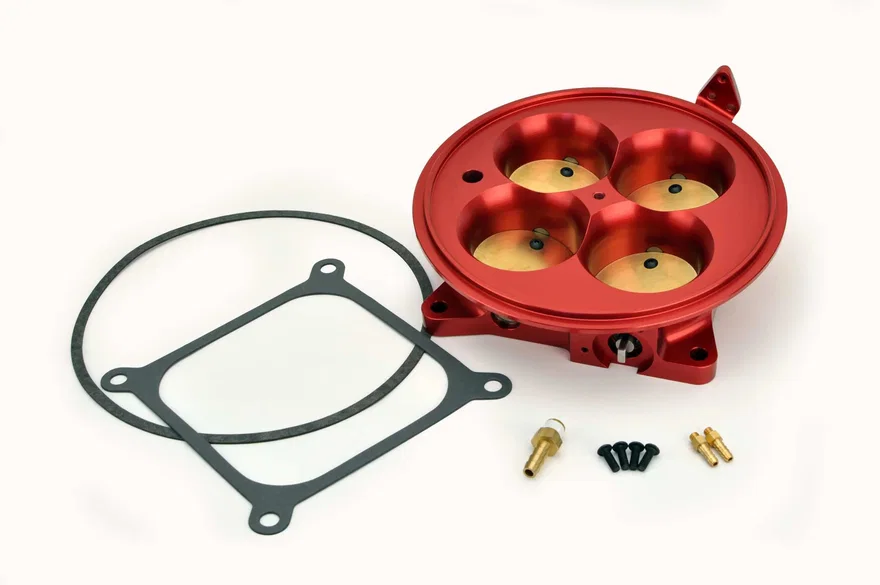 FAST 307604, Red 4500 Flange Air Only Throttle Body for Multiport Injection EFI Systems