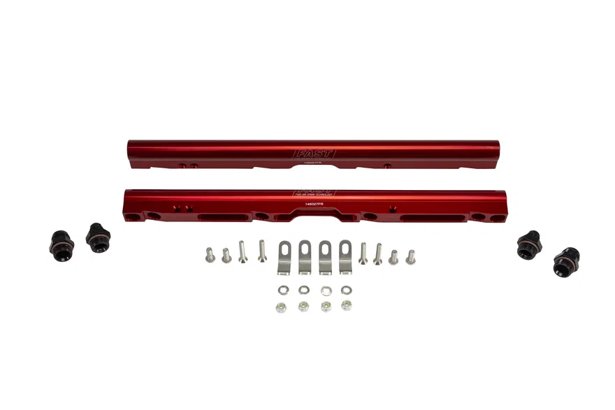 FAST 146035-KIT, Billet Fuel Rail Kit for LSX 92mm and GM LS1/LS6 Intake Manifolds