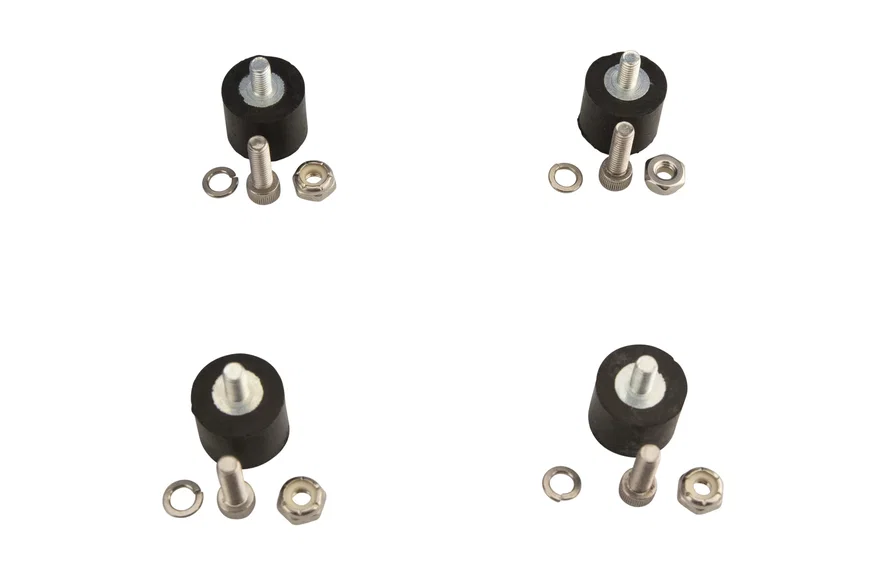 Replacement shock mounts for installing an E6 ignition box