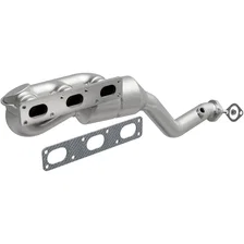 Front 1999-2000 BMW 528i 2.8L HM Grade Federal / EPA Compliant Direct-Fit Manifold Catalytic Converter image 1