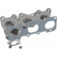 Rear 2007-2009 Hyundai Santa Fe 3.3L | 2007-2012 Hyundai Veracruz 3.8L OEM Grade Federal / EPA Compliant Direct-Fit Manifold Catalytic Converter image 4